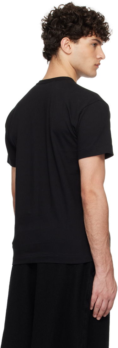Majica kratkih rukava Comme des Garçons Black T-Shirt with Red Heart Patch Crna | AX-T108-051, 2