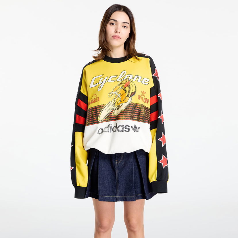 Dukserice adidas Originals Archive Cycling Sweatshirt Žuta | JW0147