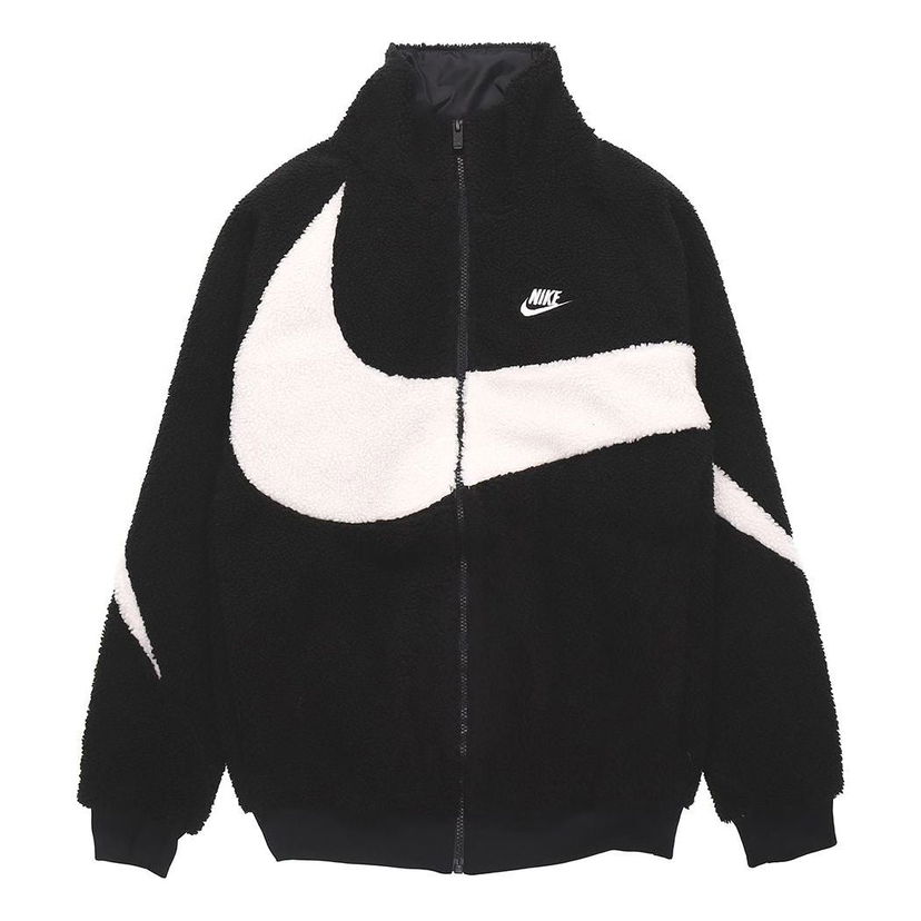 Bomber jakna Nike Big Swoosh Stand Collar Jacket Crna | DH2474-011