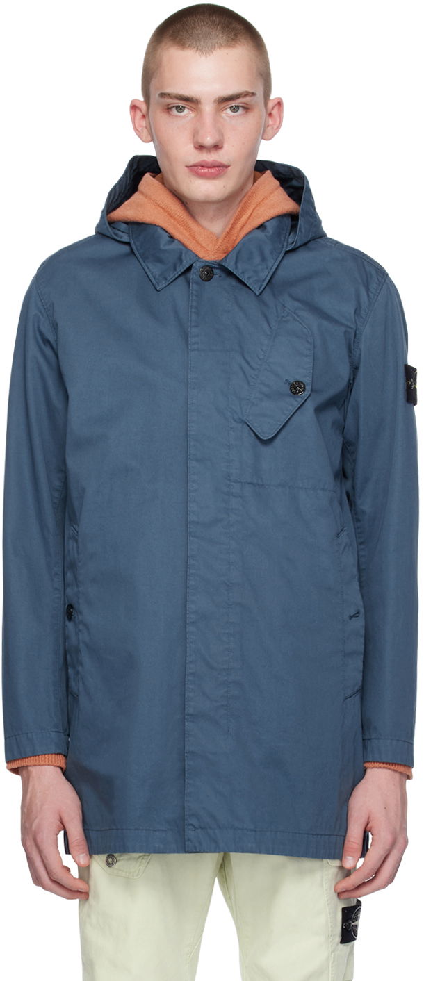 Jakna Stone Island Patch Jacket Plava | 801571034