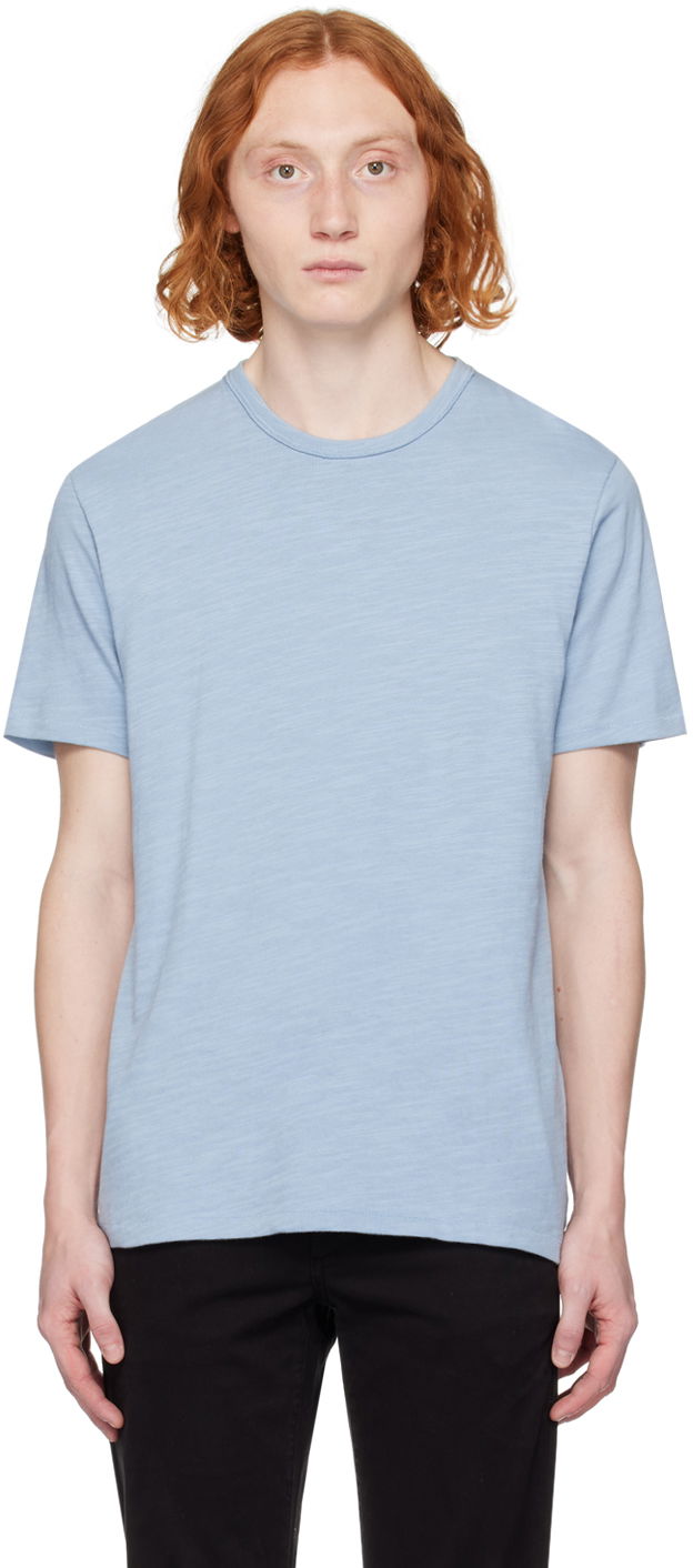 Majica kratkih rukava rag & bone Classic Flame T-Shirt Plava | MBC22FT039TL39