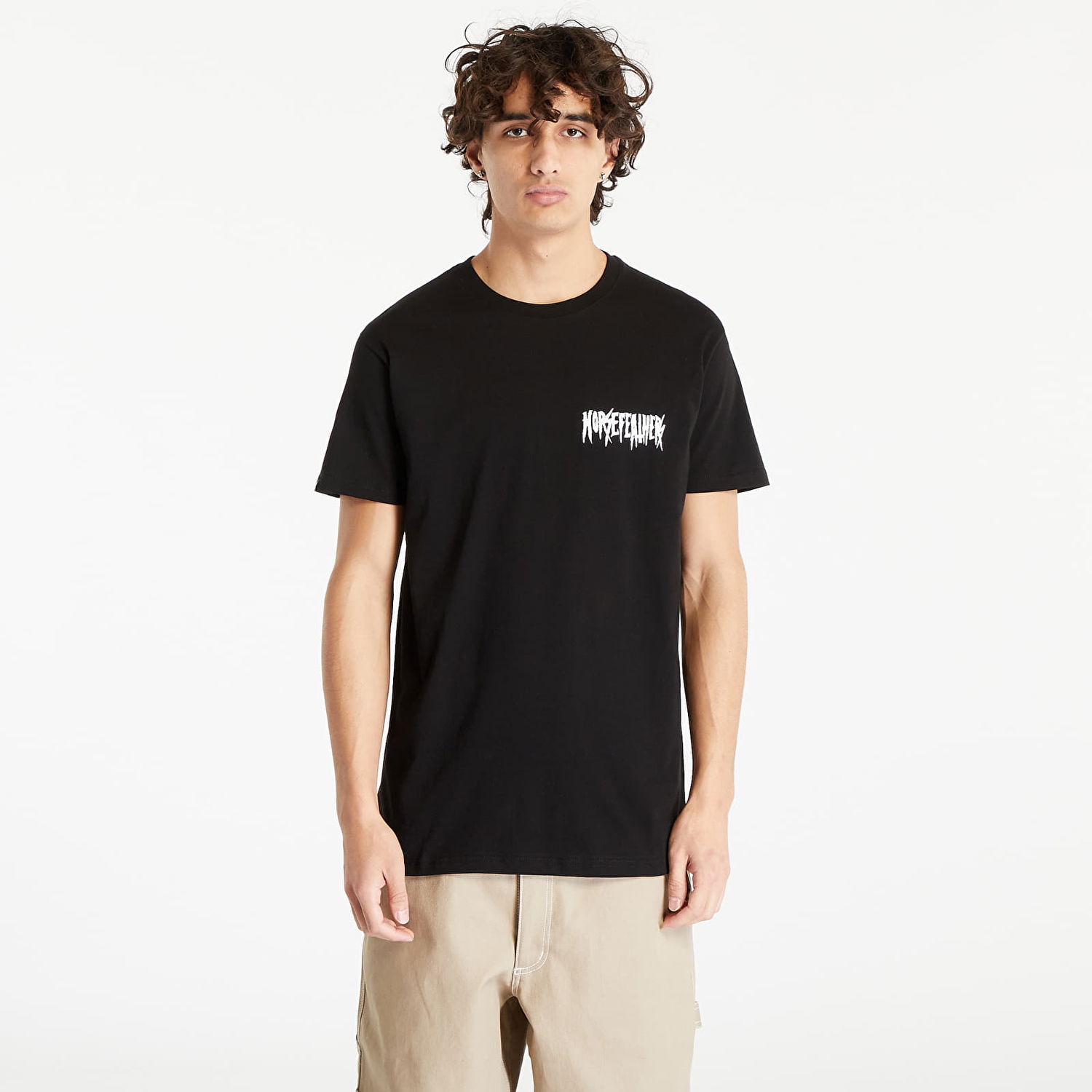 Majica kratkih rukava Horsefeathers Snow Shark T-Shirt Crna | SM1331A, 0