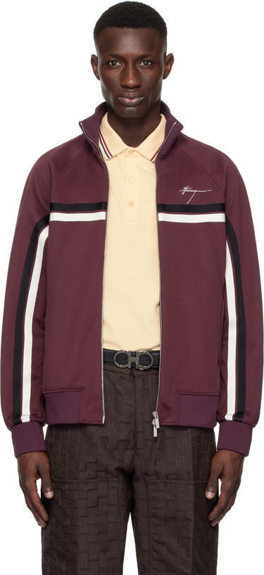Bomber jakna FERRAGAMO Ferragamo Sporty Zip Up Track Jacket Tamnocrvena | 780780, 0