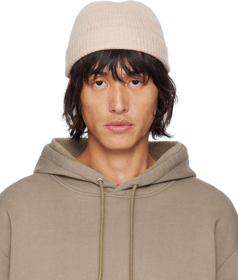 Kapica AURALEE Wool Soft Cord Knit Beanie Bež | A24AC07FL