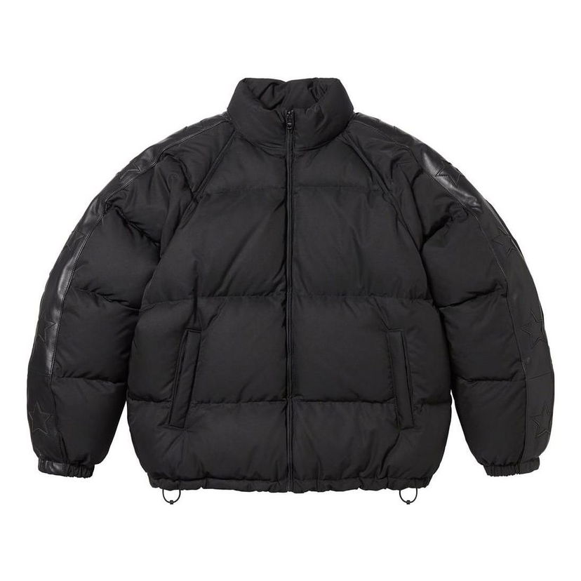 Pernata jakna Supreme Star Sleeve Puffer Jacket Crna | SUP-FW23-235