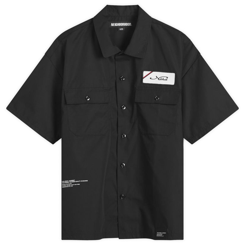Košulja Neighborhood Neighborhood Classic Short Sleeve Work Shirt, Size Large Crna | 251TSNH-SHM02-BLK