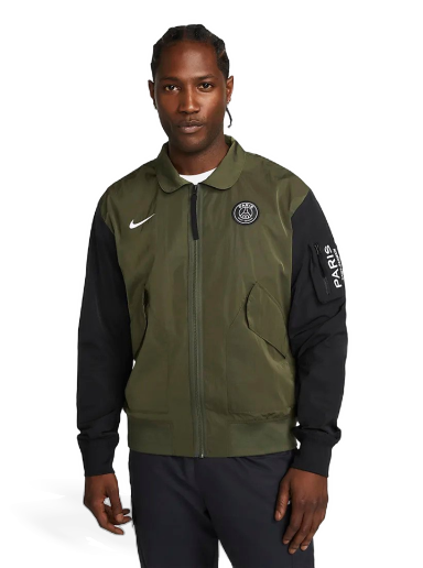 Bomber jakna Nike Paris Saint-Germain Unlined Full-Zip Bomber Jacket Smeđa | DQ8972-325