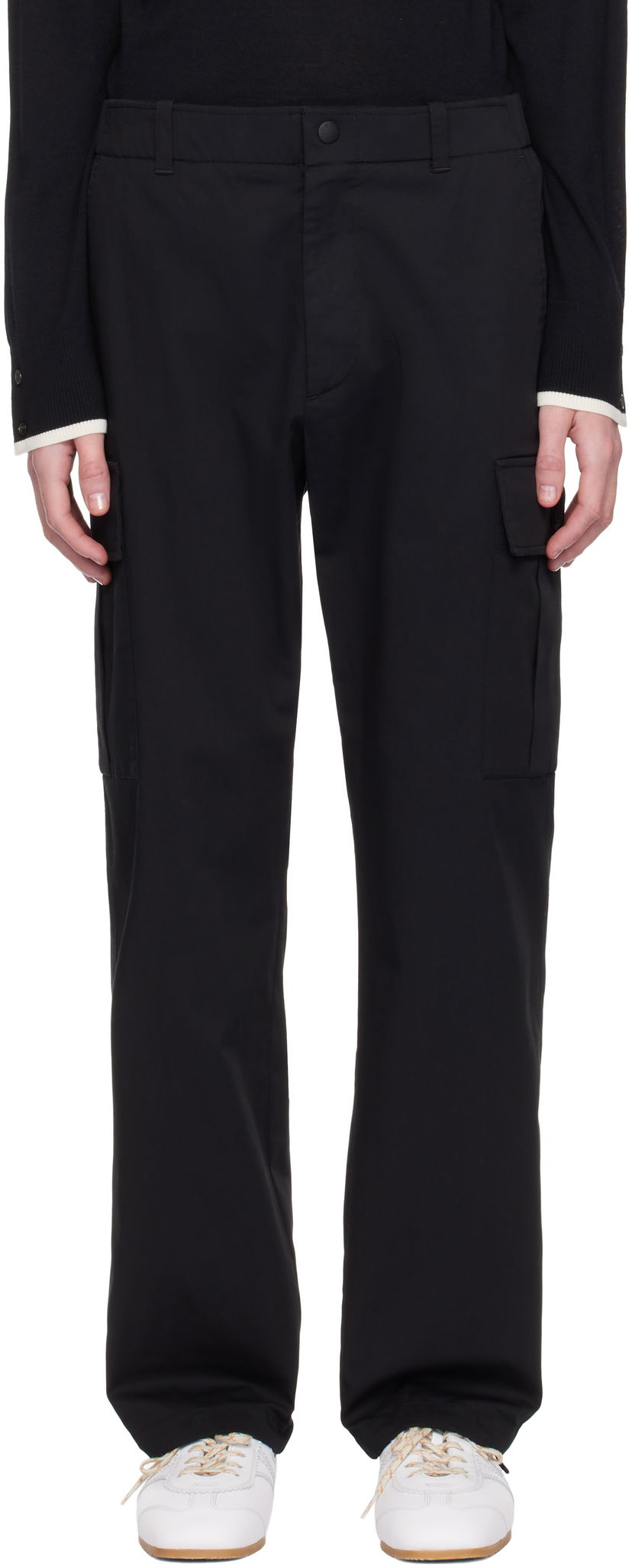 Cargo hlače Moncler Moncler Twill Cargo Pants Crna | K10912A00001598C9