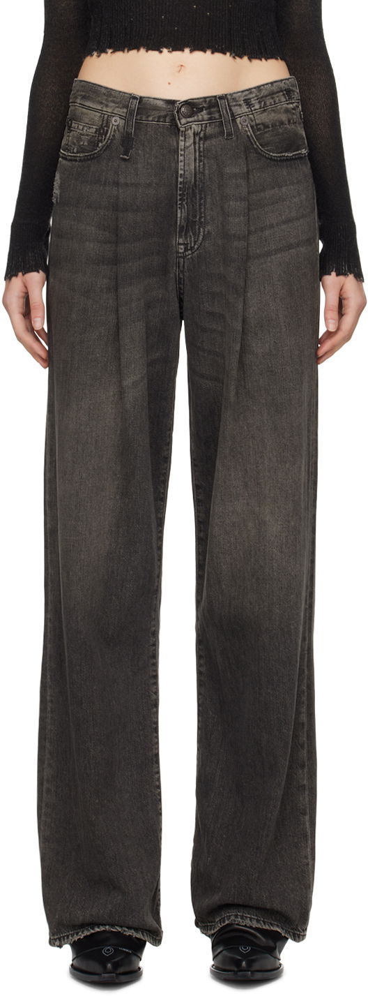 Jeans R13 R13 Damon Pleated Jeans Siva | R13W3147-D019A