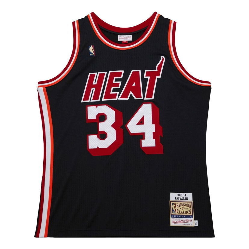 Dres Mitchell & Ness Miami Heat 'Ray Allen 34' Basketball Jersey Crna | AJY46495-MHE13RALBLCK
