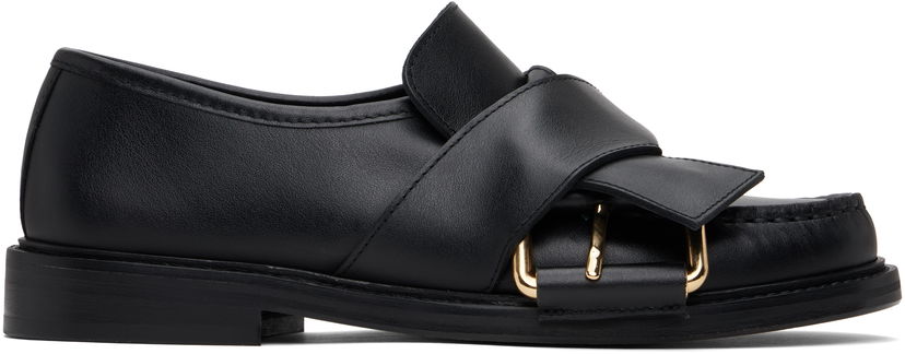 Dodaci Moschino Moschino Belted Up Loafers Crna | MA10372C1M MF5 000