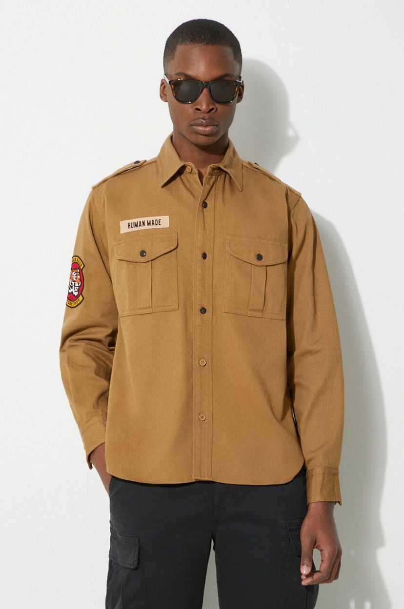 Košulja Human Made Boy Scout Regular Fit Shirt Smeđa | HM27SH001