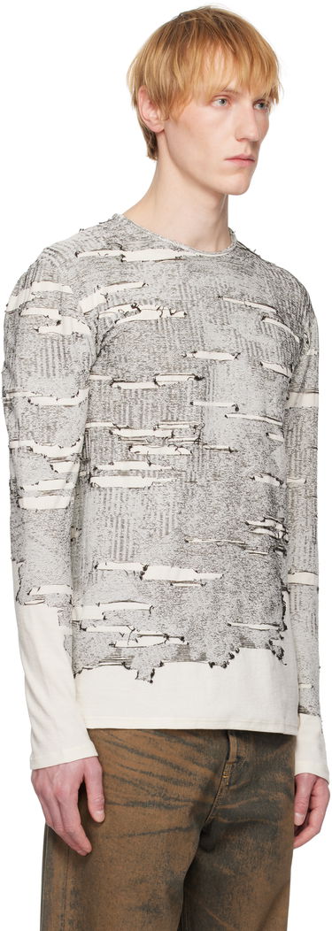 Majica kratkih rukava Diesel Diesel K-Cadmo Long Sleeve T-Shirt Bijela | A18119-0AFBV-129, 1