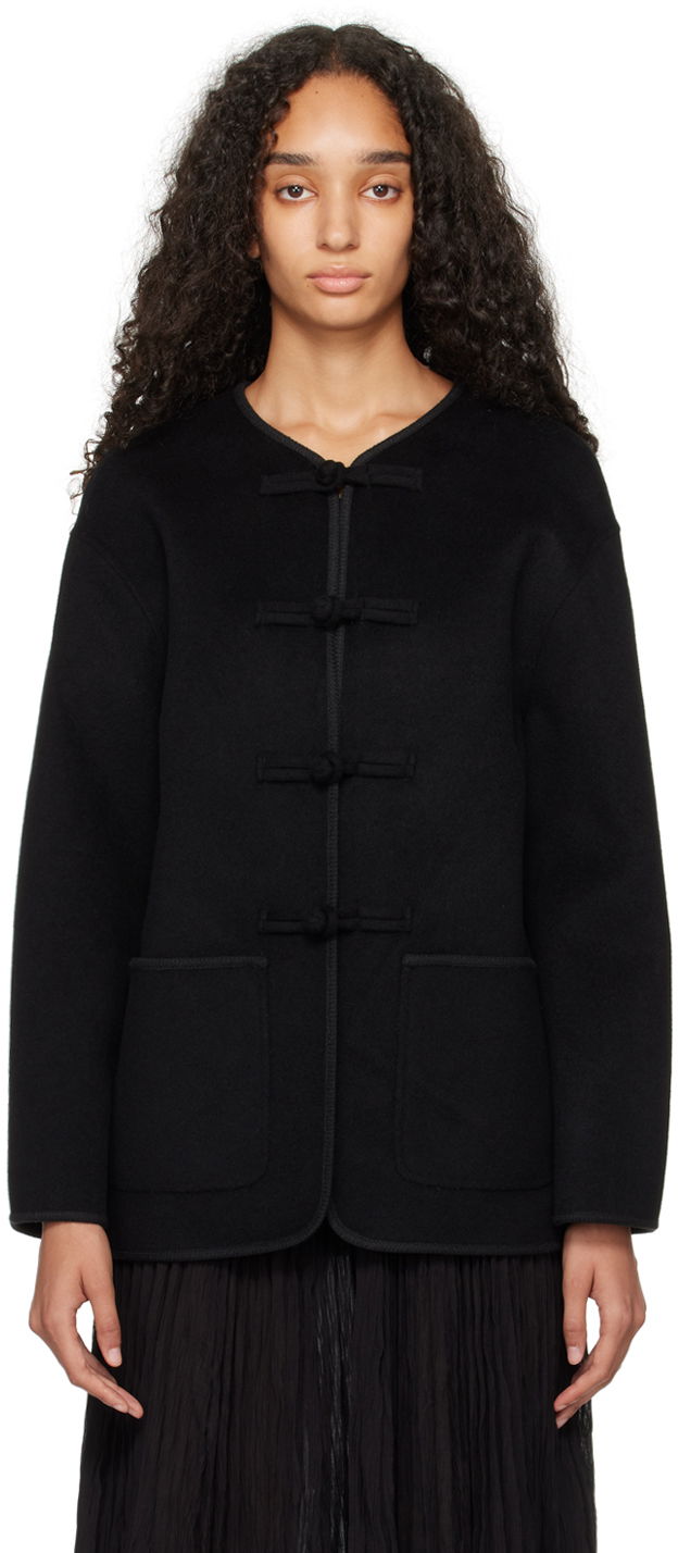 Jakna Róhe Traditional Closure Jacket Crna | 413-11-100