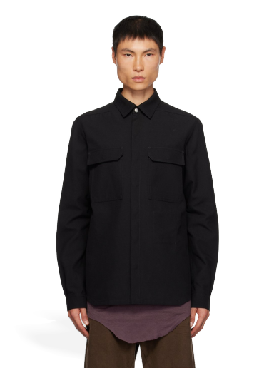 Jakna Rick Owens Outershirt Jacket Crna | RL02C7234 TWRP