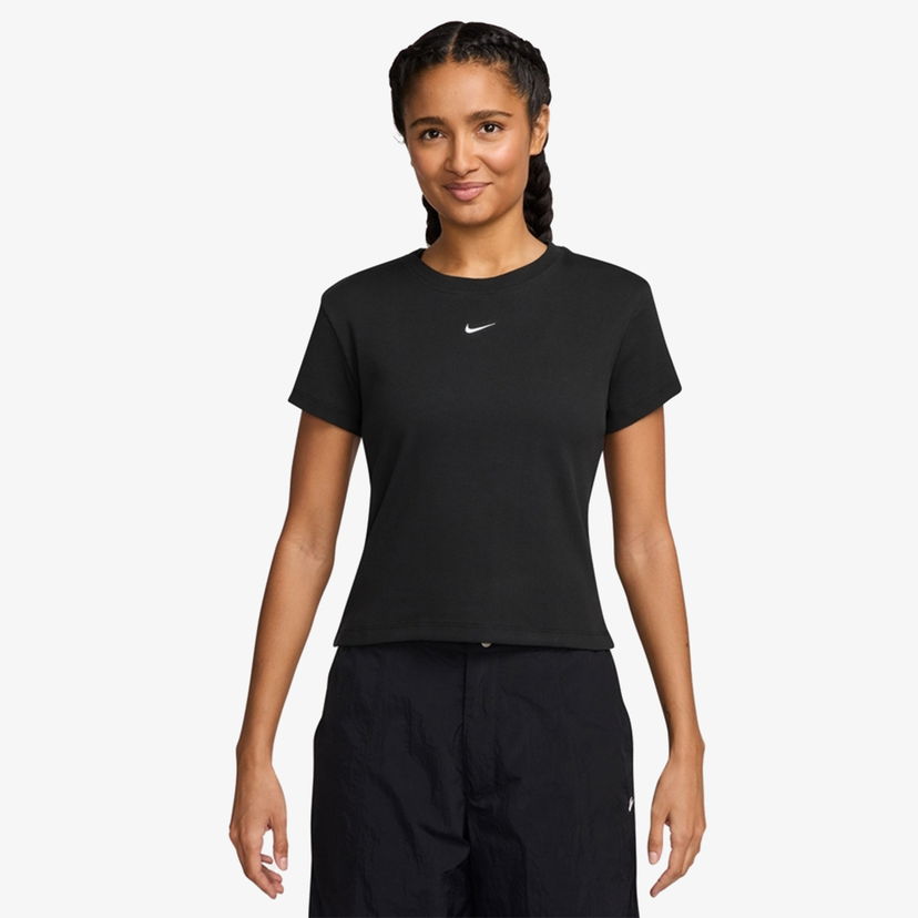 Majica kratkih rukava Nike Ribbed Slim Short Sleeve T-Shirt Crna | HV4994-010