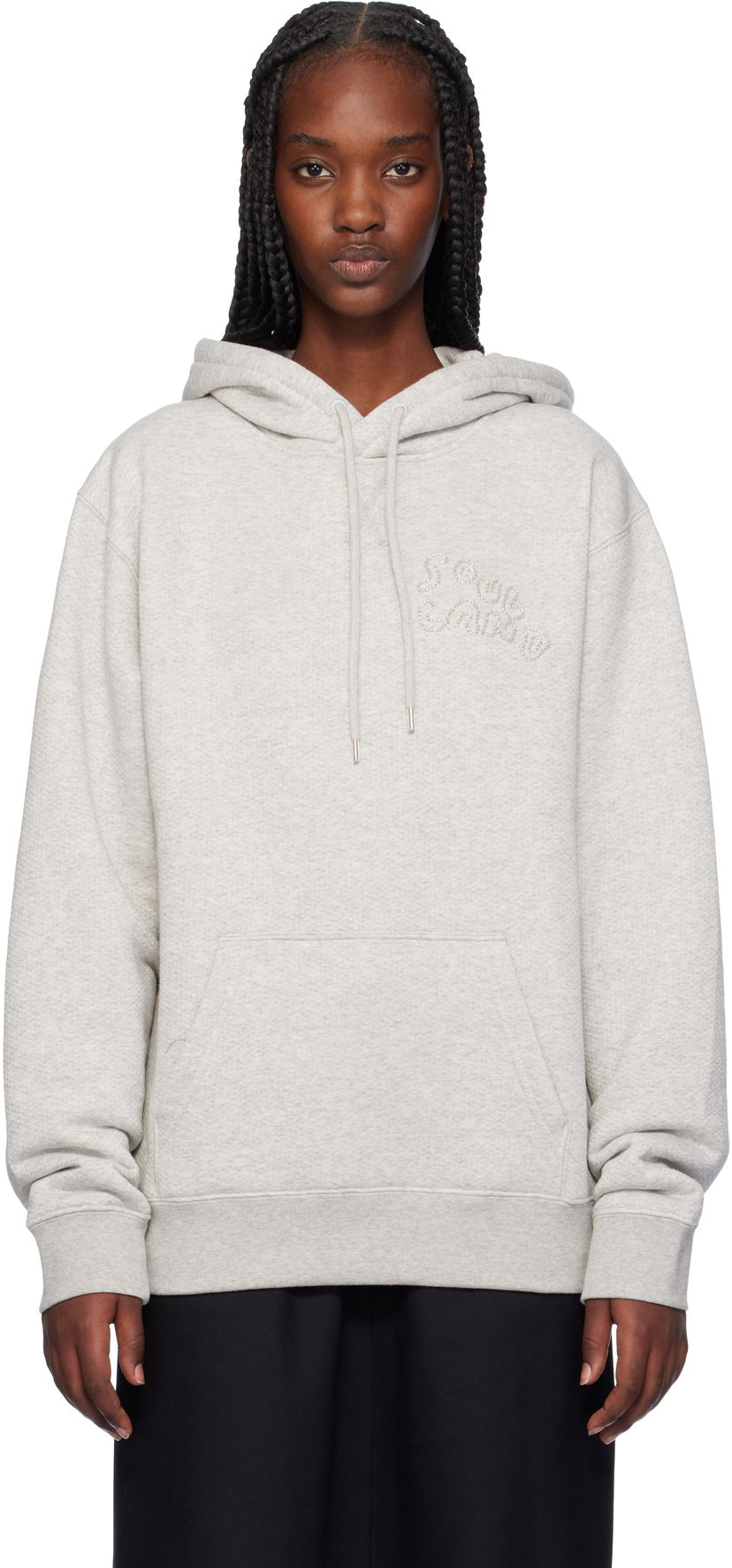 Dukserice Soulland Grey Riko Hoodie Siva | 42016-1264