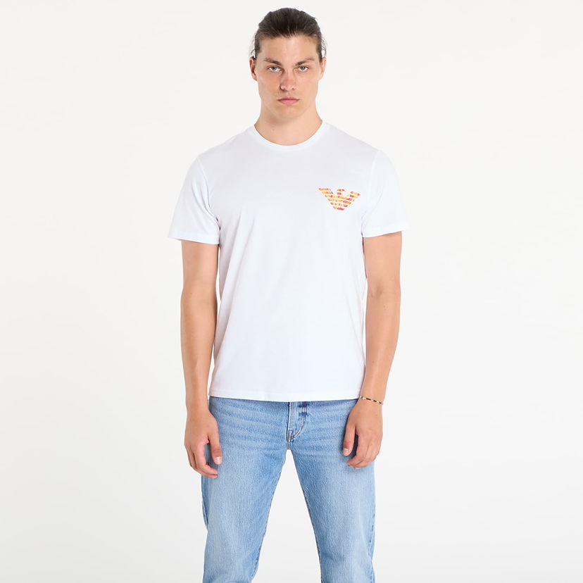 Majica kratkih rukava Emporio Armani EA7 Emporio Armani Crew Neck T-Shirt with Eagle Print Bijela | EM000574AF12349F0065