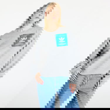 Dukserice adidas Originals KSENIASCHNEIDER Label Sweashirt Siva | IW5666, 0