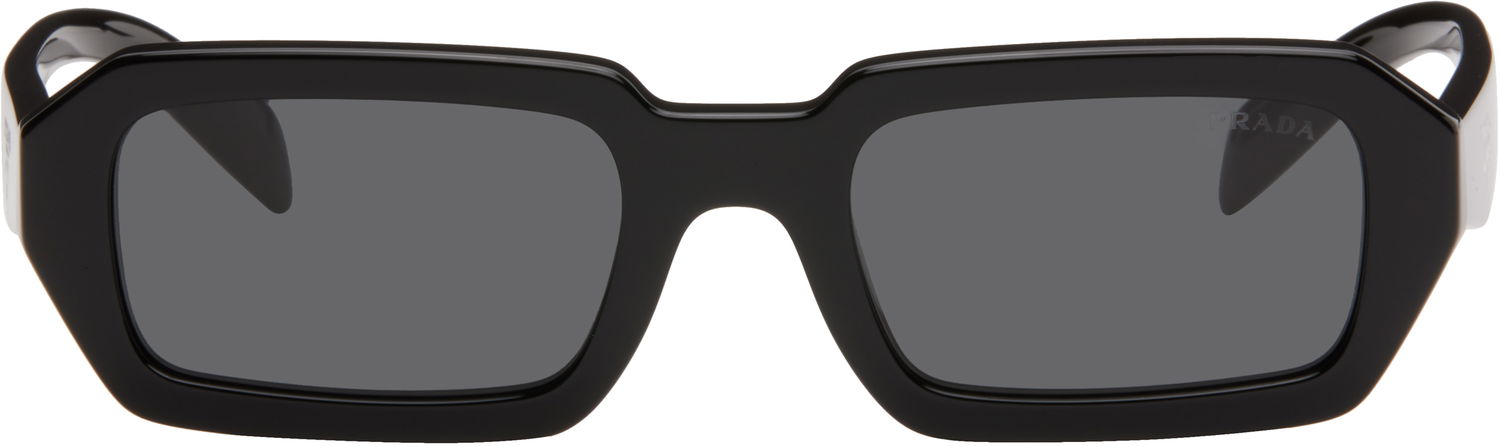 Sunčane naočale Prada Angular Rectangle Acetate Sunglasses Crna | 0PR A12S 8056597967884, 0