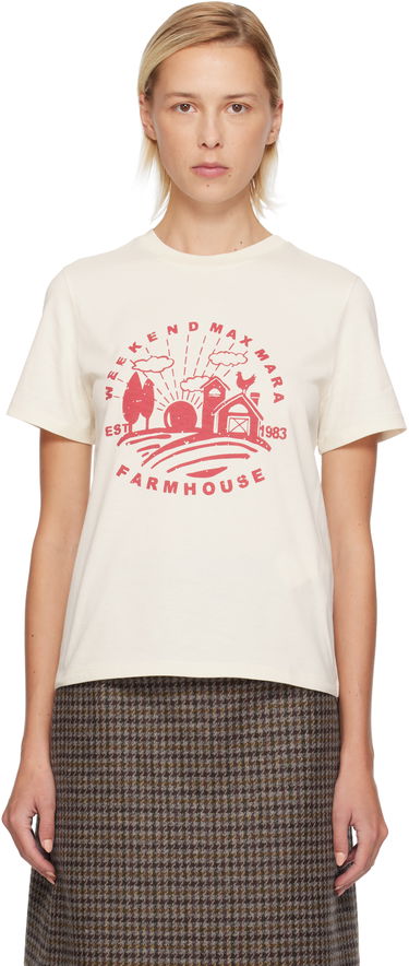 Majica kratkih rukava Max Mara Weekend Max Mara Farmhouse Graphic T-shirt Bež | 2525976012600, 0