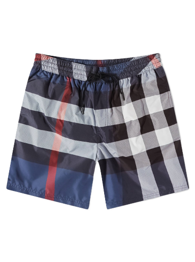 Kupaći kostimi Burberry Guildes Oversize Check Swim Short Tamnoplava | 8013879-A5805