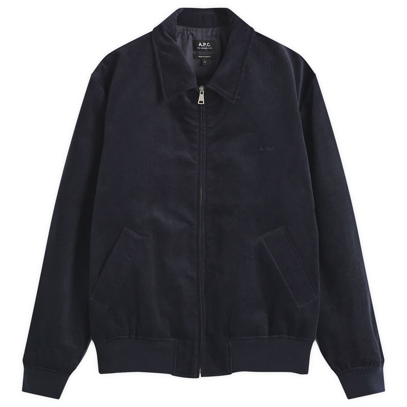 Bomber jakna A.P.C. Corduroy Jacket Tamnoplava | COHHO-H02706-IAU
