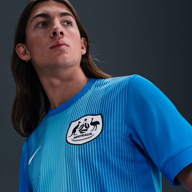 Dres Nike Australia Stadium 2025 Replica Dri-FIT Soccer Jersey Plava | IB8043-406, 2