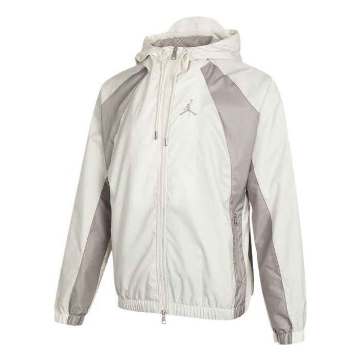 Vjetrovka Jordan Air Jordan Woven Hooded Jacket Bijela | DJ9829-104