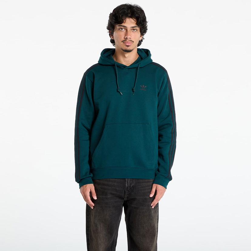 Dukserice adidas Originals Adicolor Classics 3-Stripes Hoodie Zelena | JY1378