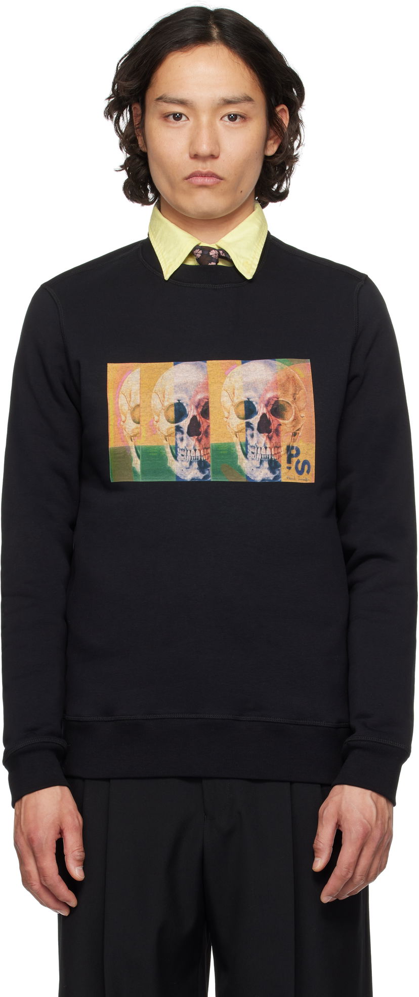 Dukserice Paul Smith PS Paul Smith Skull Graphic Sweatshirt Crna | M2R-191Z-PP4699-79