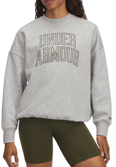 Dukserice Under Armour Rival Flc OS Varsity Crew Sweatshirt Siva | 6007880-014, 0