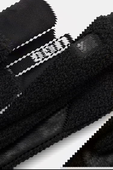 Rukavice UGG Logo Tape Fleece Mittens Crna | 101099-BLK, 2