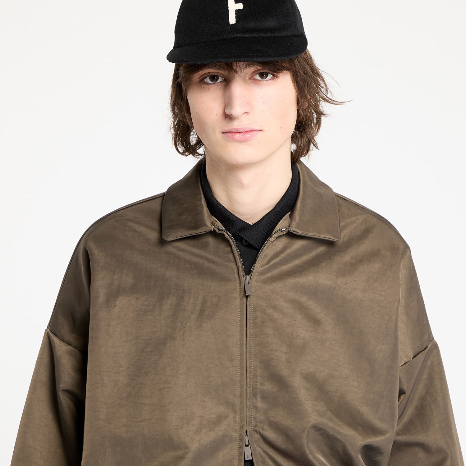 Trenirka Fear of God Textured Nylon Trench Coat Crna | 202HO246345F-020, 1