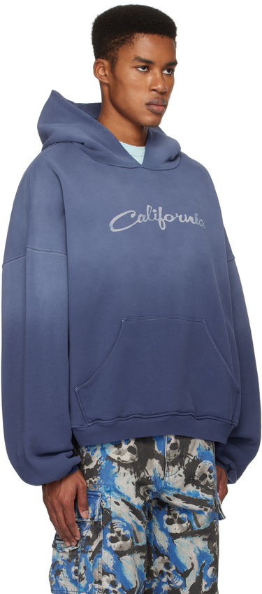 Dukserice ERL 'California' Print Fleece Hoodie Plava | ERL09T022, 1