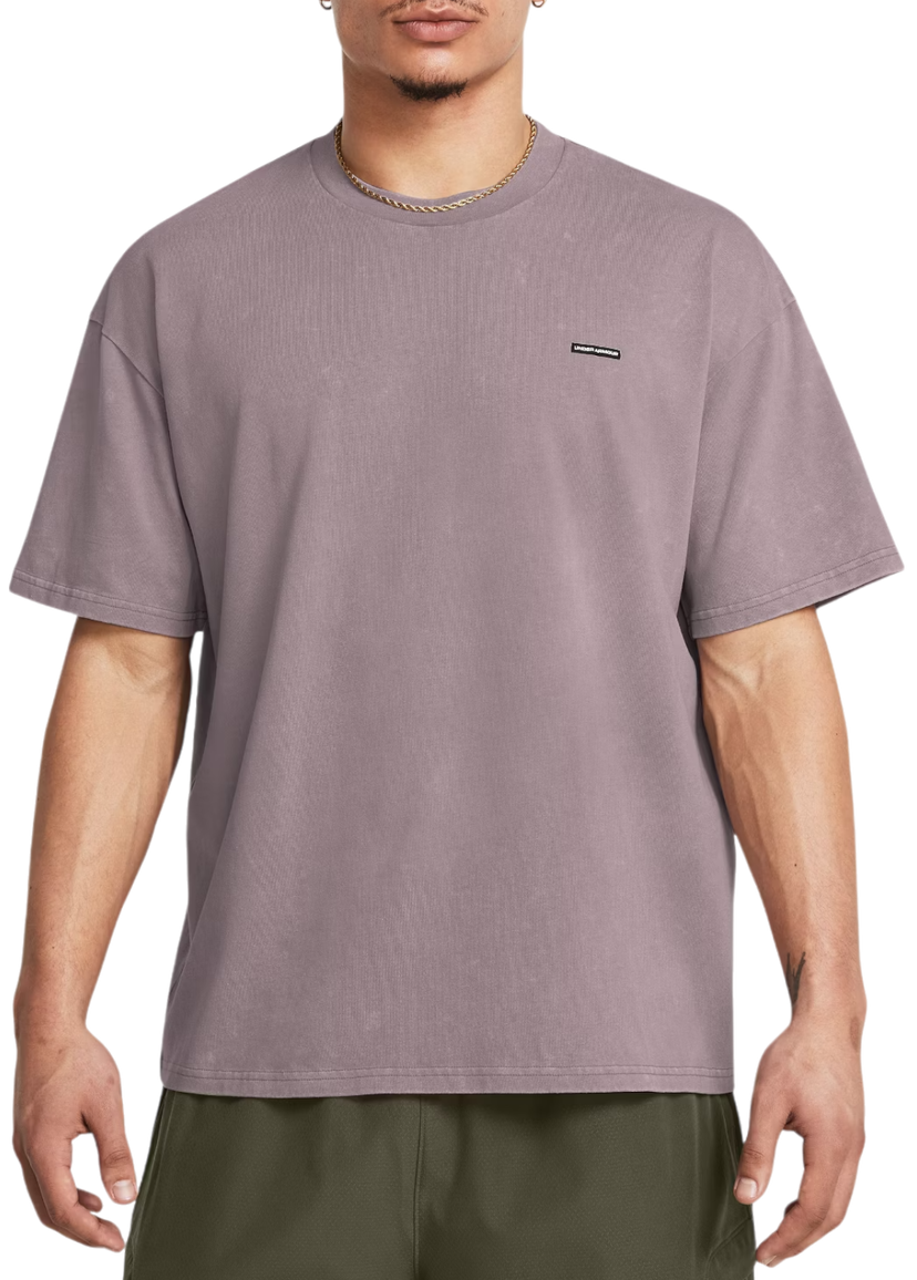 Majica kratkih rukava Under Armour T-Shirt Oversized Logo Wash Ljubičasta | 1389147-015