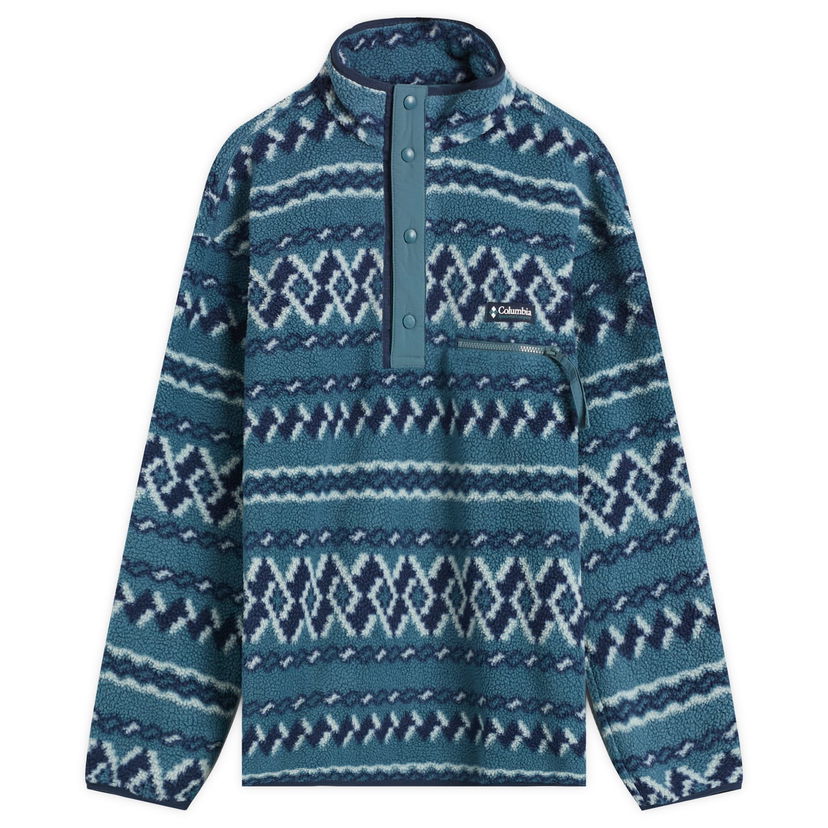 Dukserice Columbia Helvetia II Printed Half Snap Fleece Plava | 2098461-429
