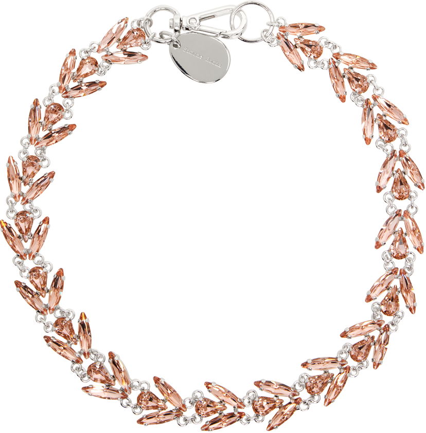 Ogrlica Simone Rocha Simone Rocha Crystal Floret Necklace Ružičasta | NKS77 0903