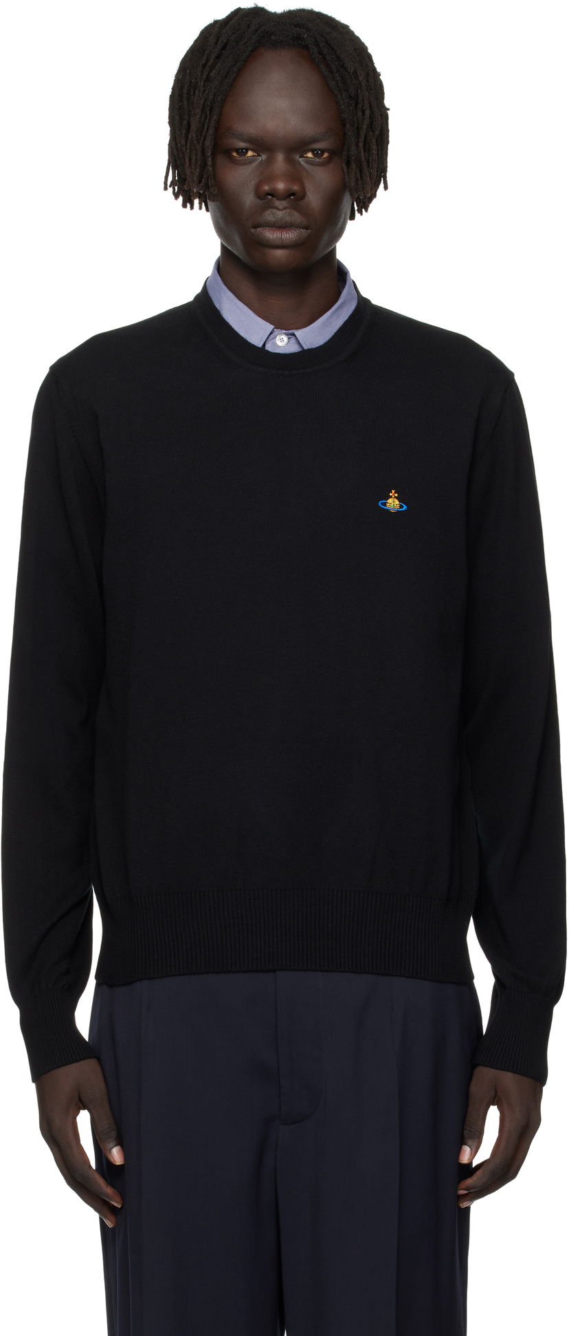 Džemper Vivienne Westwood Vivienne Westwood Alex Round Neck Sweater Crna | 27010012-Y001V-