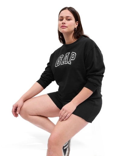 Džemper GAP Heritage Crewneck Crna | 554936-10