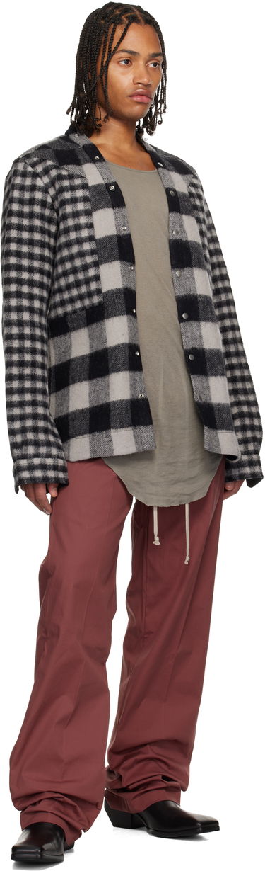 Hlače Rick Owens Concordians Dietrich Drawstring Trousers Tamnocrvena | RU02E1378 TE, 3