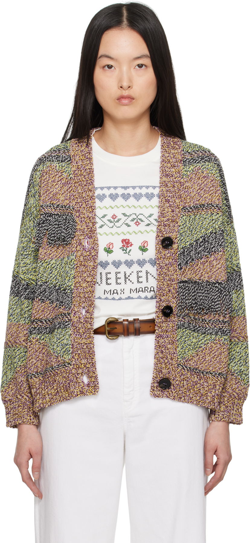 Džemper Max Mara Weekend Max Mara Bric Knit Cardigan Višebojno | 2515341021600