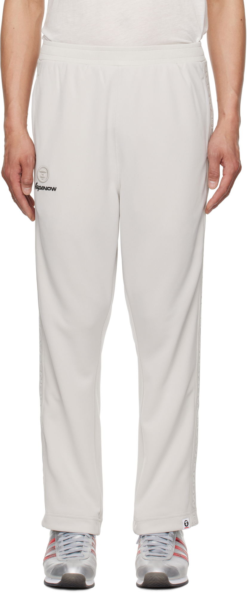 Trenirka AAPE by A Bathing Ape AAPE by A Bathing Ape 'AAPE Now' Sweatpants Bijela | AAPPTMB674XXNGYR