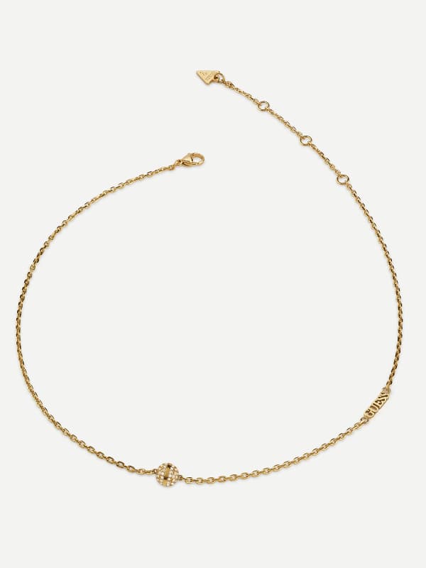 Ogrlica GUESS Golden Chain Necklace Metalik | JUBN04455JW