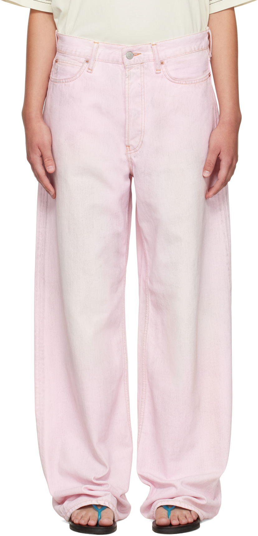 Jeans Acne Studios Acne Studios Loose Fit 1981 Jeans Ružičasta | C00085-