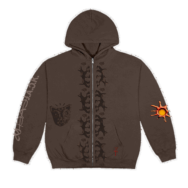 Dukserice Cactus Jack by Travis Scott Reverse Dog Zip Up Hoodie Smeđa | CJJ1 HZ08 BROW, 0