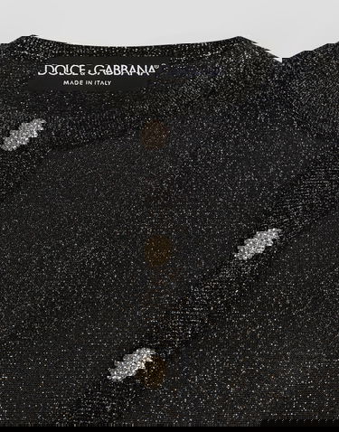 Džemper Dolce & Gabbana Dolce & Gabbana Metallic Viscose Cardigan Crna | FXVCXTJGMCES8001, 3