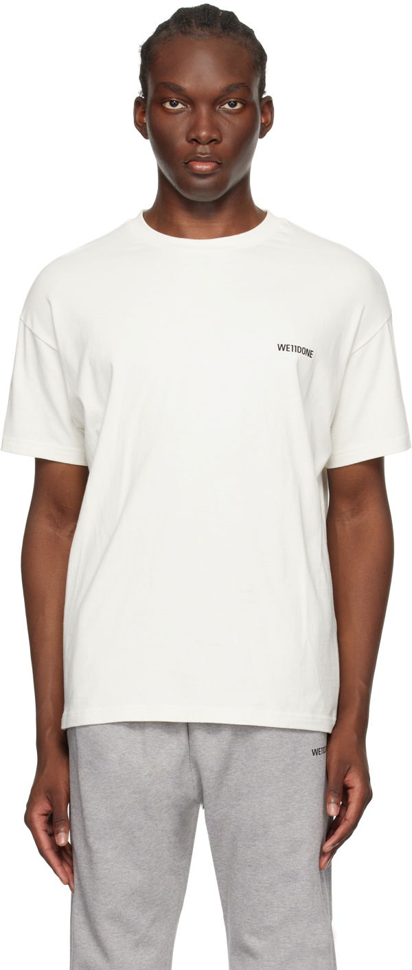 Majica kratkih rukava We11done Patch T-Shirt Bijela | WD-TT1-23-796-U-IV