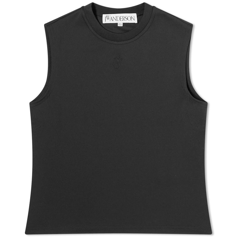 Majica bez rukava JW Anderson Anchor Embroidery Tank Top Crna | JO0216-PG0999-999