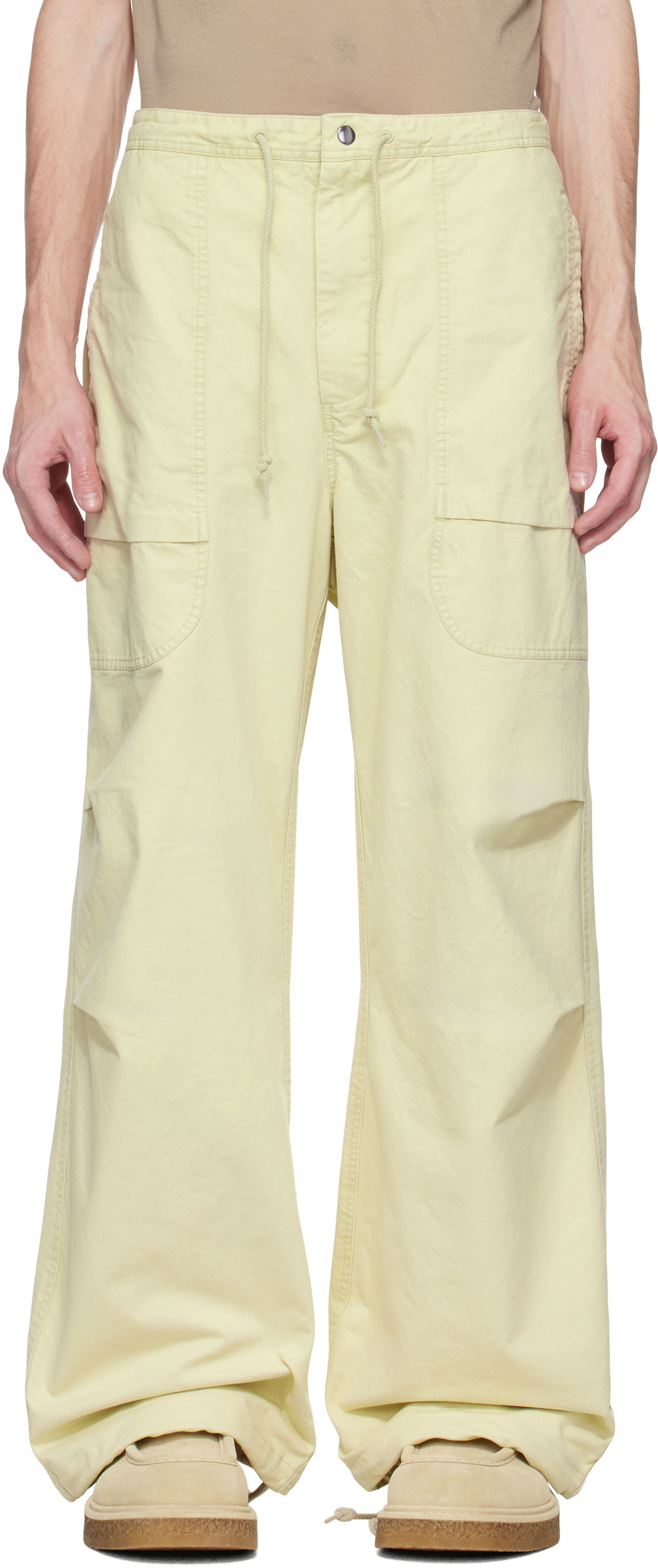 Cargo hlače Entire Studios Entire Studios Barren Cargo Trousers Žuta | ESU-S25-3021-OW, 0